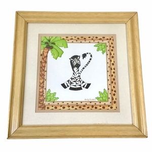 Picture Framed Art Print Zebra by Sandy Russell Childs Room Nursery Target Home